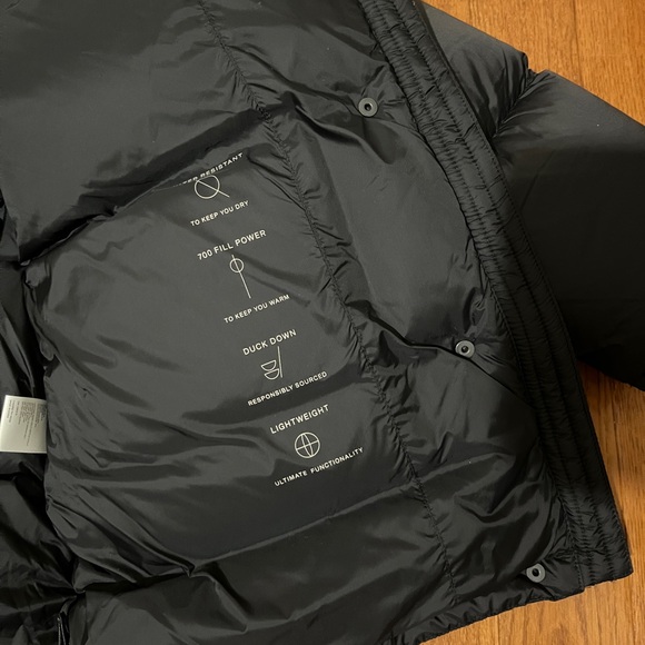 NWT Women’s Oak + Fort Oversized Down Puffer Jacket Black Sz. XS - Picture 9 of 11